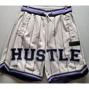 Supply & Demand Hustle Script Basketball Shorts Mens Size Small‎ NYC Stretch